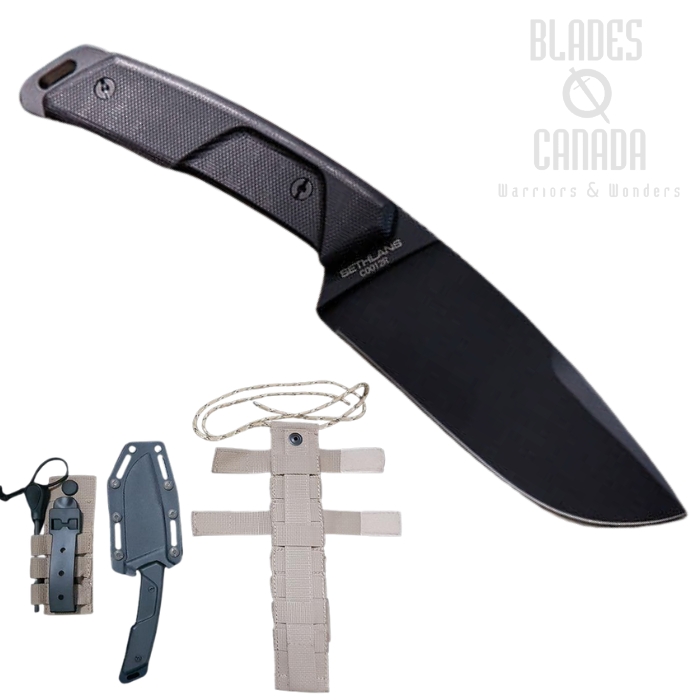 Extrema Ratio SETHLANS Fixed Blade Knife, D2 Steel, G10 Black